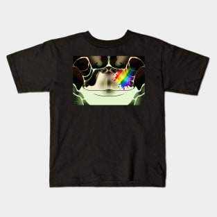 LGBT Pride Sea Turtle Face Kids T-Shirt